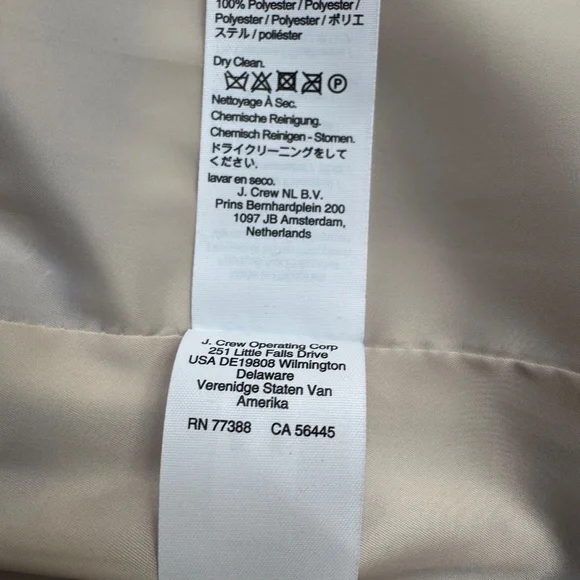 J. Crew Kate Straight-Leg Pant in Bi-Stretch Cotton Blend | Purple | Size 4 - Picture 7 of 7